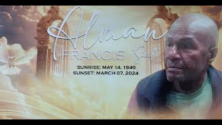 Thanksgiving Service for ALMAN FRANCIS 'Sal' (Sunrise: May 14, 1940 - Sunset: March 07, 2024)