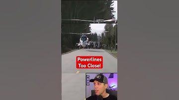Helicopter vs Powerlines!