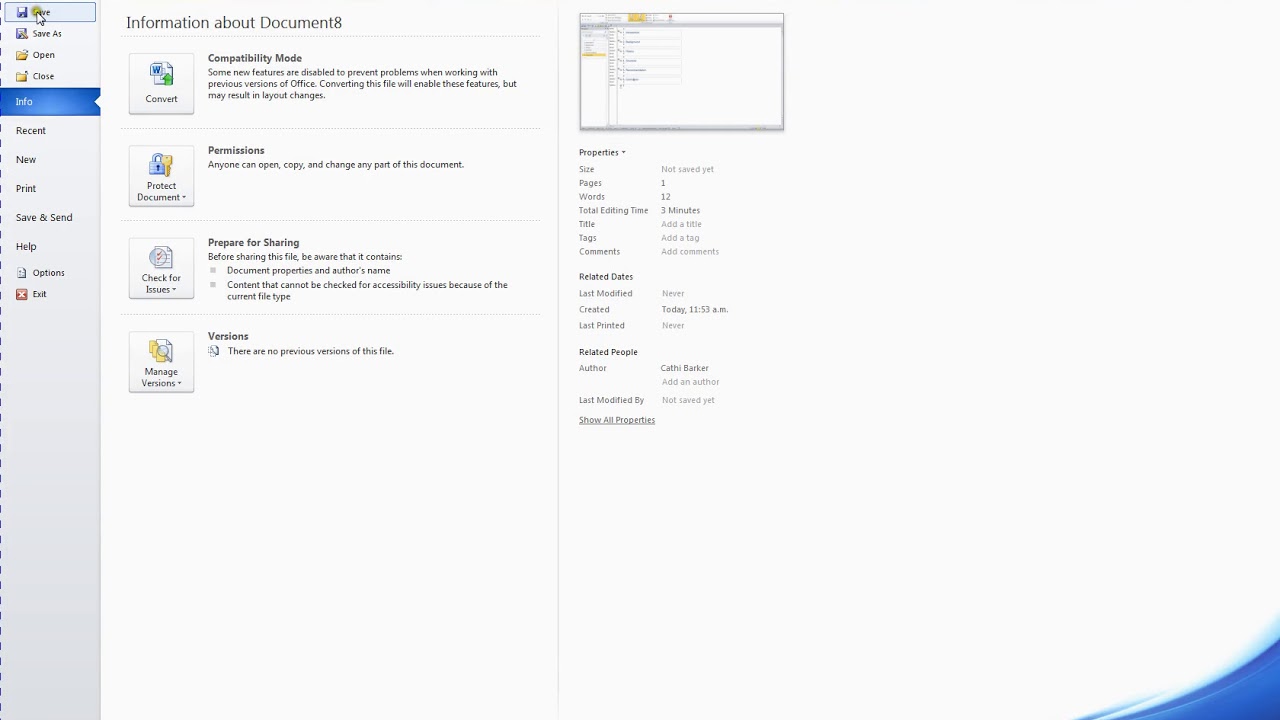 Microsoft Word 2010 Level Three Video 26 Master documents and sub ...