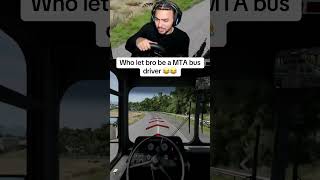 Who let bro be a MTA bus driver 😂 #funny #simracing #gaming #memeclip screenshot 3