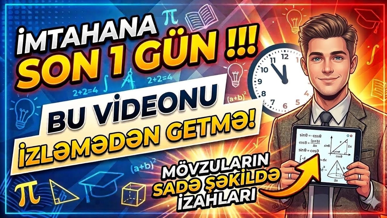 Təkrar sınaq və buraxılış imtahan sualları