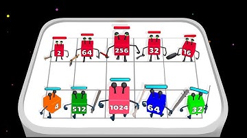 2048 FIGHT ( Block Fight ) - Merge Cube ⭐ Merge Simulator Battles