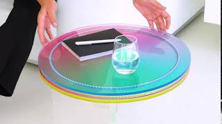 'SUBTRACTIVE VARIABILITY CIRCULAR' SIDE TABLE - Felipe Pantone