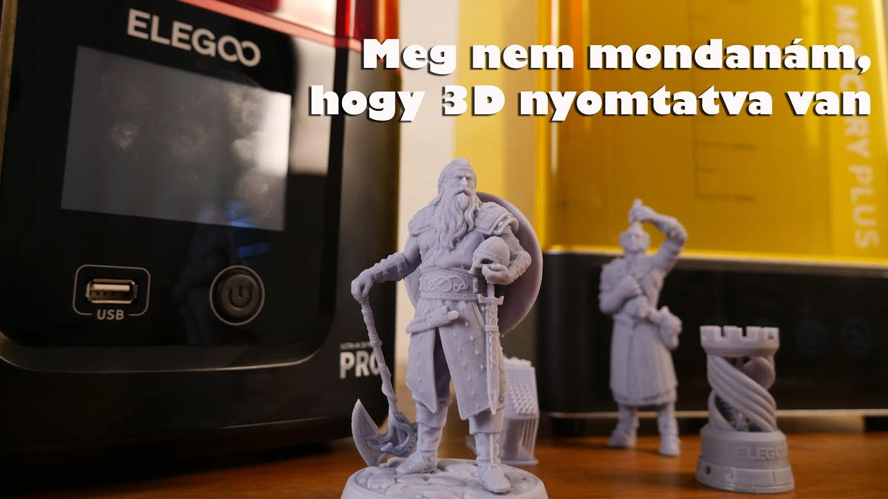 Meg nem mondanám,hogy 3D nyomtatva van | Elegoo Mars 3 Pro + Mercury Plus V2.0  ◆ Eszközteszt