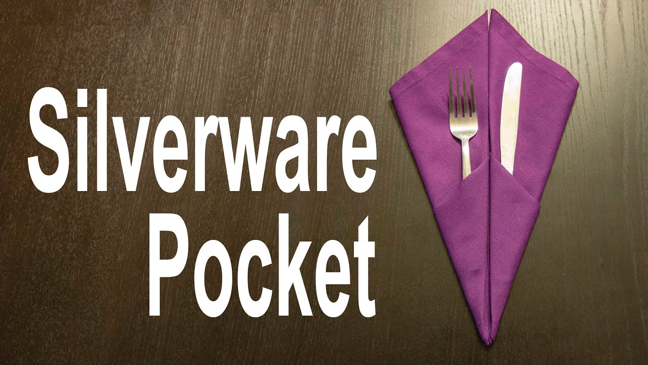 Napkin Silverware Pocket Tutorial Double Pocket YouTube