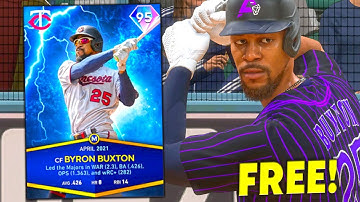 HOW TO GET 95 DIAMOND BYRON BUXTON FOR FREE! April Player of The Month MLB The Show 21