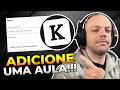 Como ADICIONAR uma AULA na KIRVANO