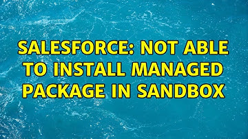 Salesforce: Not able to install managed package in sandbox