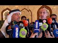 نائب رئيس الاتحاد الاماراتي يتحدث لحظة وصوله البصرة وترحيب من رئيس الاتحاد العراقي عدنان درجال 