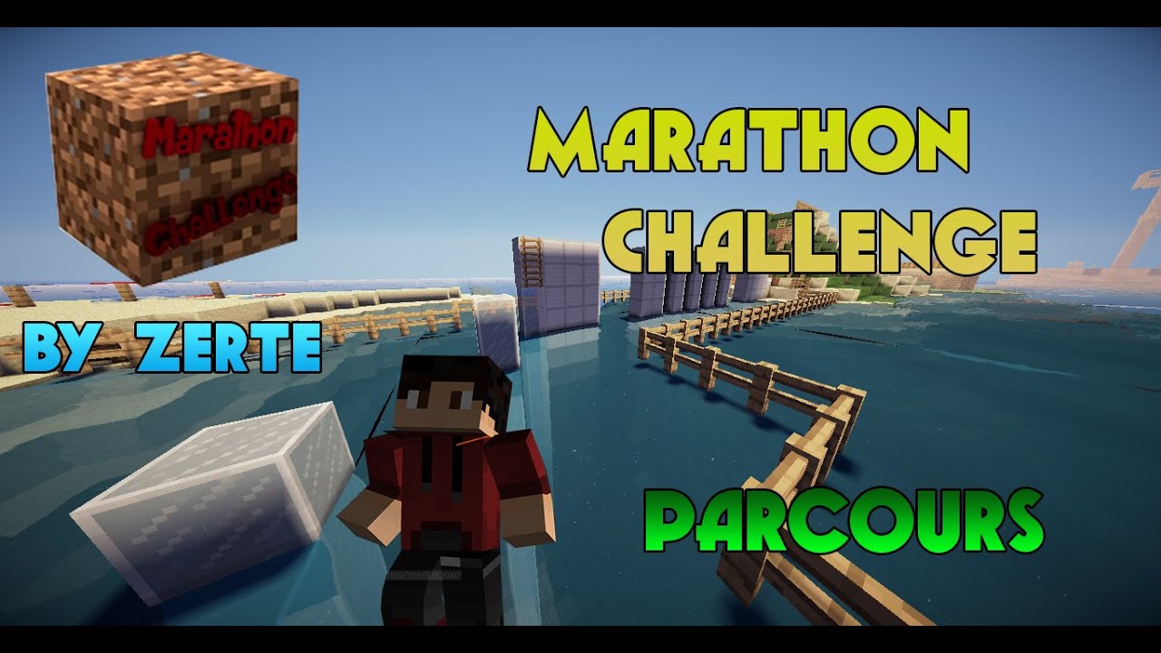 Minecraft Marathon Build MINECRAFT - Marathon Challenge de Zerte (Parcours) - YouTube