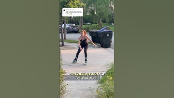 This is common obstacle on rollerblades and how to skate through it! 😬 #rollerblading #tips