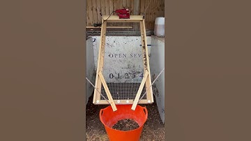 Electric vibrating sieve using a sander #allotment #soil #sieve #plantslife #shorts #short