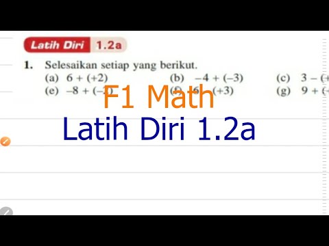 F1 Latih Diri 1 2a Bab 1 Nombor Nisbah Matematik Tingkatan 1