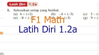 F1 Latih Diri 1 2a Bab 1 Nombor Nisbah Matematik Tingkatan 1