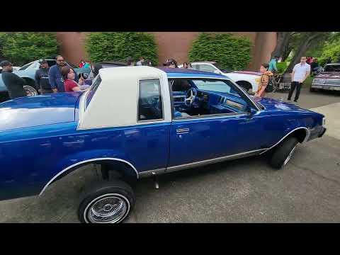 Lowrider meet up at 2022 Floyd Light Middle school Graduation.