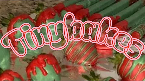 Doing Chocolate Covered Strawberries CHRISTMAS themed