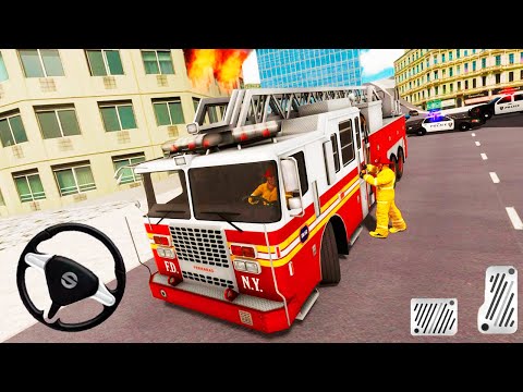 911 Rescue Fire Truck Driving Simulator - Modern NY Firefighter Games | Android Gameplay