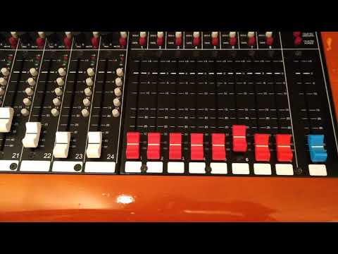 Studio B: Toft Walk through -  Buttons, switches, and faders on analog Toft ATB console.