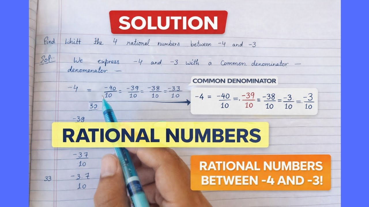 How Check Rational Numbers how to find the rational numbers between two integers by equivalent ...