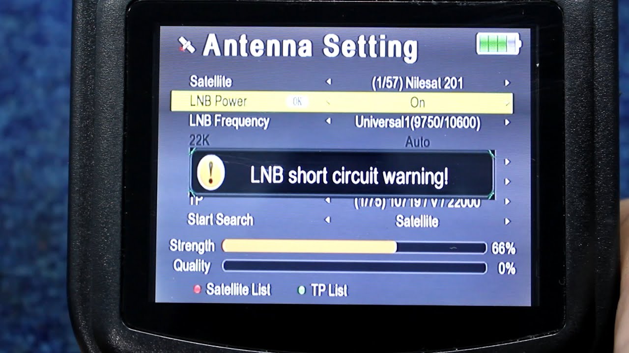 إصلاح جهاز ضبط الإشارة ساتفندر HDMISAT satfinder LNB short circuit ...