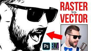 Photoshop: Convert RASTER Images to VECTOR Graphics. screenshot 2