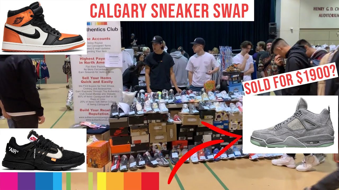 Kaws, OffWhite, Jordans and More Calgary Solediers Sneaker Swap YouTube