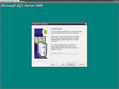 configuracion de sql 2000
