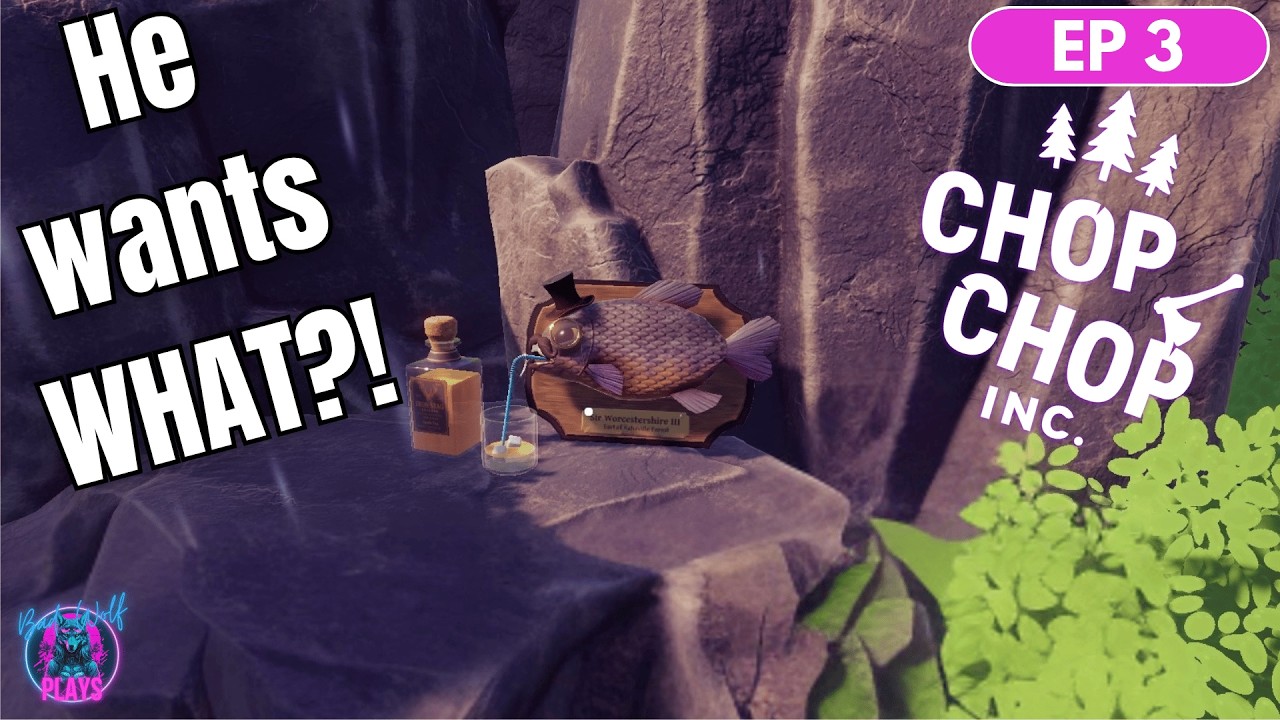 I built a CASTLE for a talking trophy fish | Chop Chop INC #3