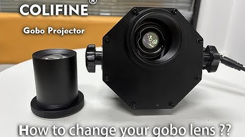 Gobo projector and custom gobo lens , how to change your gobo lens