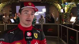 Charles Leclerc Post-Qualifying Interview | Saudi Arabian Formula 1 GP 2023