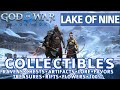 God of War Ragnarok - Lake of Nine All Collectible Locations (Chests, Artifacts, Ravens) - 100%