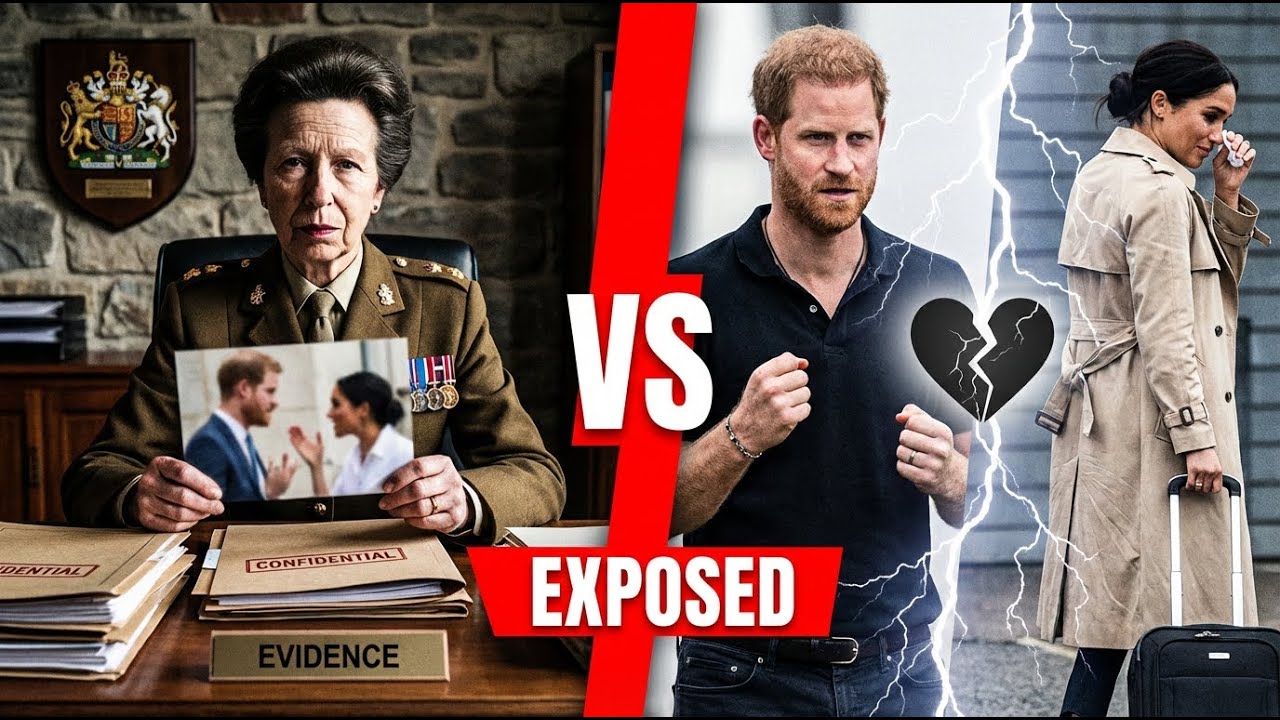 LEAKED DOSSIER? Princess Anne’s SHOCK Evidence Ignites Claims Harry & Meghan’s Marriage Is OVER