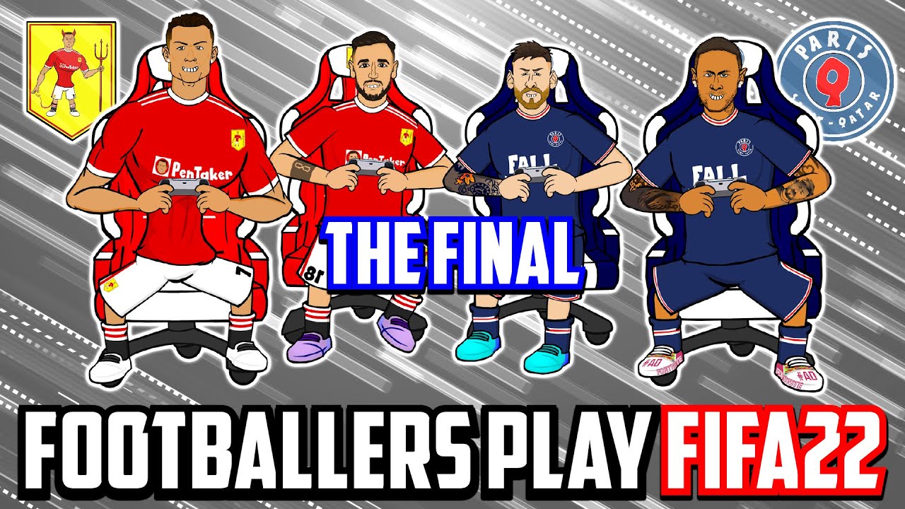 🎮#3  Footballers Play FIFA 22!🎮 The Final! (Man Utd vs PSG Frontmen 3.