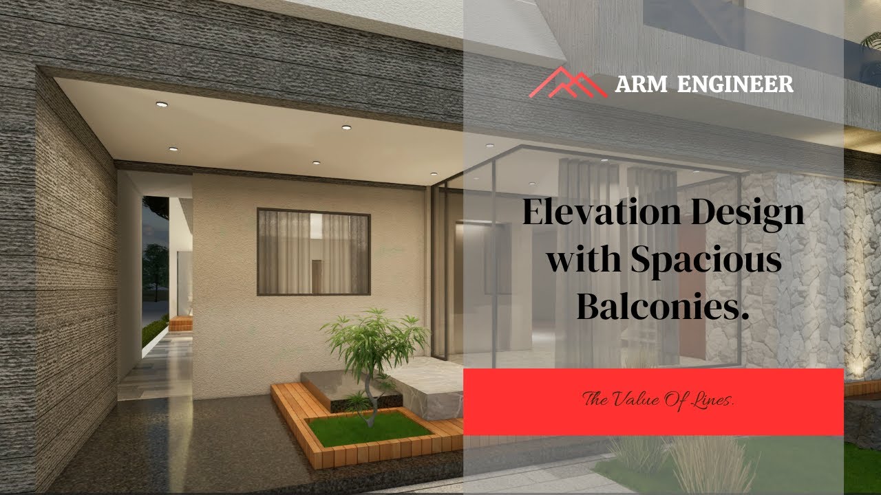 Elevation Design with Spacious Balconies - YouTube