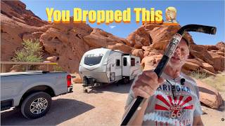 Death Valley Of Fire, "This Fell Off Your Truck", Motorcycle Rescue And Capt. Kirk's Burial Place