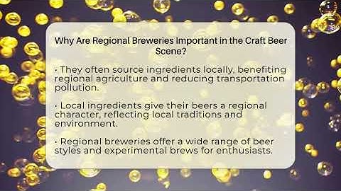 Why Are Regional Breweries Important in the Craft Beer Scene? - The Pint Guy