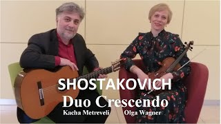 D.Shostakovich  Waltz No. 2, from Suite No.2 for Jazz Orchestra  Duo Crescendo  #violinandguitar