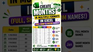 Full, Short & Custom Month Names Instantly