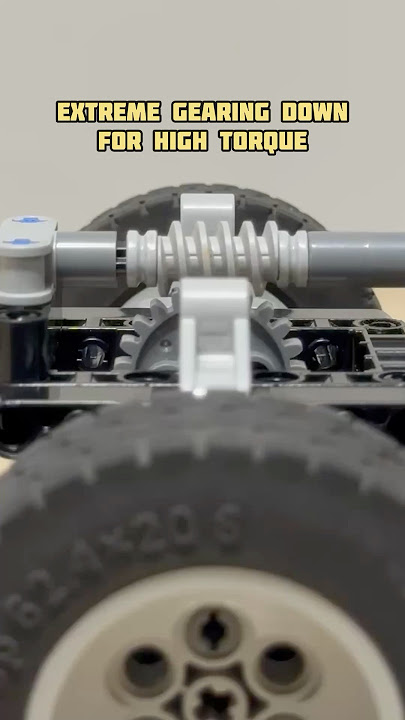 Extreme Gearing Down for High Torque #lego #gears #legotechnic #gearratios #mechanical #mechanism