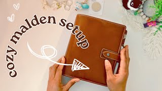 November planner setup | Filofax Malden & dashboard reveal