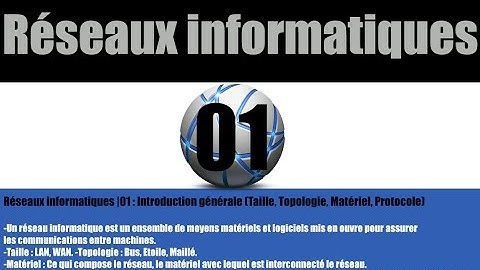 Réseaux informatiques |01 : Introduction générale (Taille, Topologie, Matériel, Protocole)
