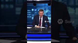 Hot mic meltdown on live news 😳🎙️ #funnyvideo #shorts