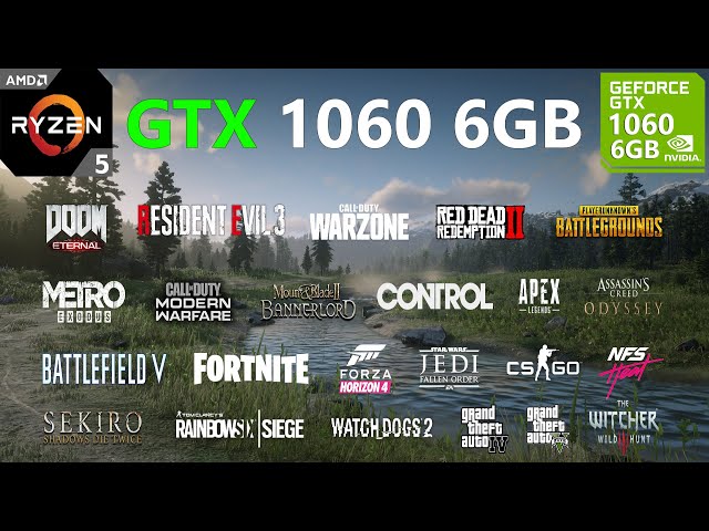 GTX 1060 6GB Test in 26 Games in 2020 - YouTube