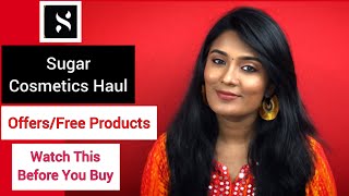 My Sugar Cosmetics Haul || Huge Offers || Free Products || know how to buy || Beauty Talks screenshot 3