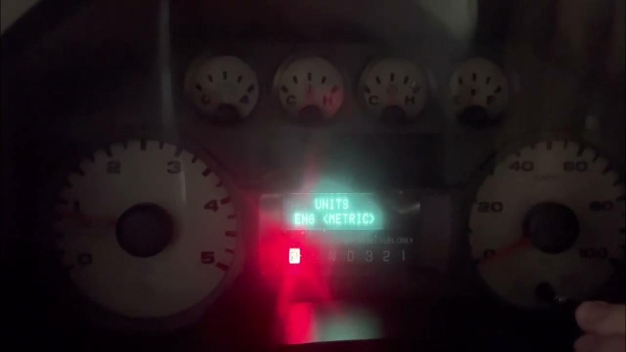 Change odometer from Kilometers to Miles in 2008 F350 - YouTube