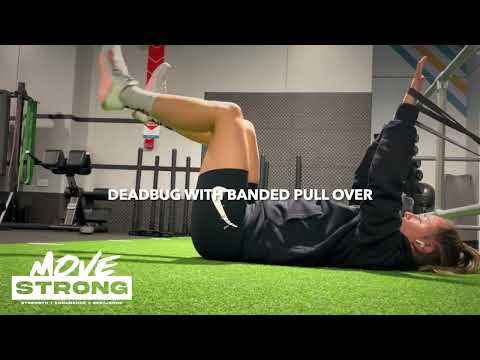 Deadbug with Banded Pull Over  // Advanced Core Training - TEAMMOVESTRONG
