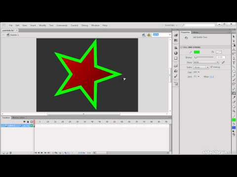 Adobe Flash CS6: The Paint Bucket and Ink Bottle Tools 19 Learn ByVideo