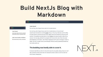 Building a Blog With Next Js with Markdown and Tailwind CSS