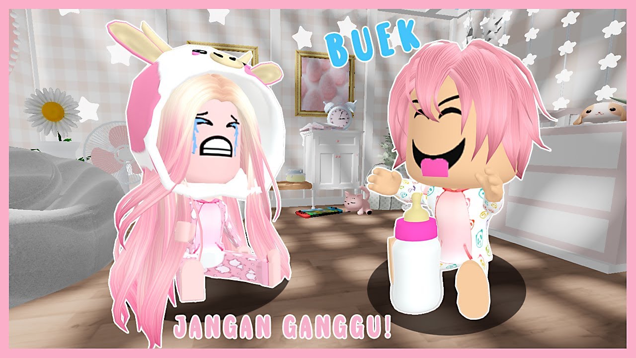 MOOMOO MENJADI BAYI DI DALAM GAME INI feat @BANGJBLOX | ROBLOX