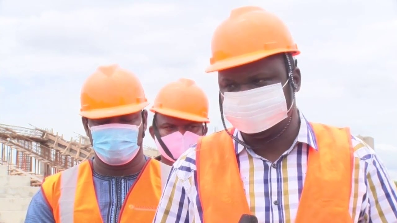 Banikoara : constat de l'évolution des chantiers de construction du stade omnisports